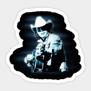 Rockin' with Dwight Embrace the Energy of Dwight Yoakam's Music with a Cool Singer-Inspired T-Shirt Sticker